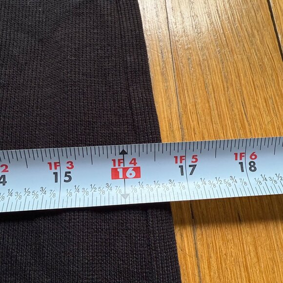 Marine Layer Size M Black Lexi Rib Long Sleeve Scoop Neck Midi Bodycon Dress - Picture 7 of 16